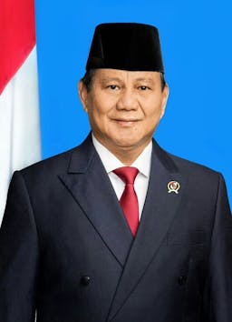 Potret Resmi Prabowo Subianto sebagai Mentri Pertahanan Republik Indonesia Periode 2019-Sekarang